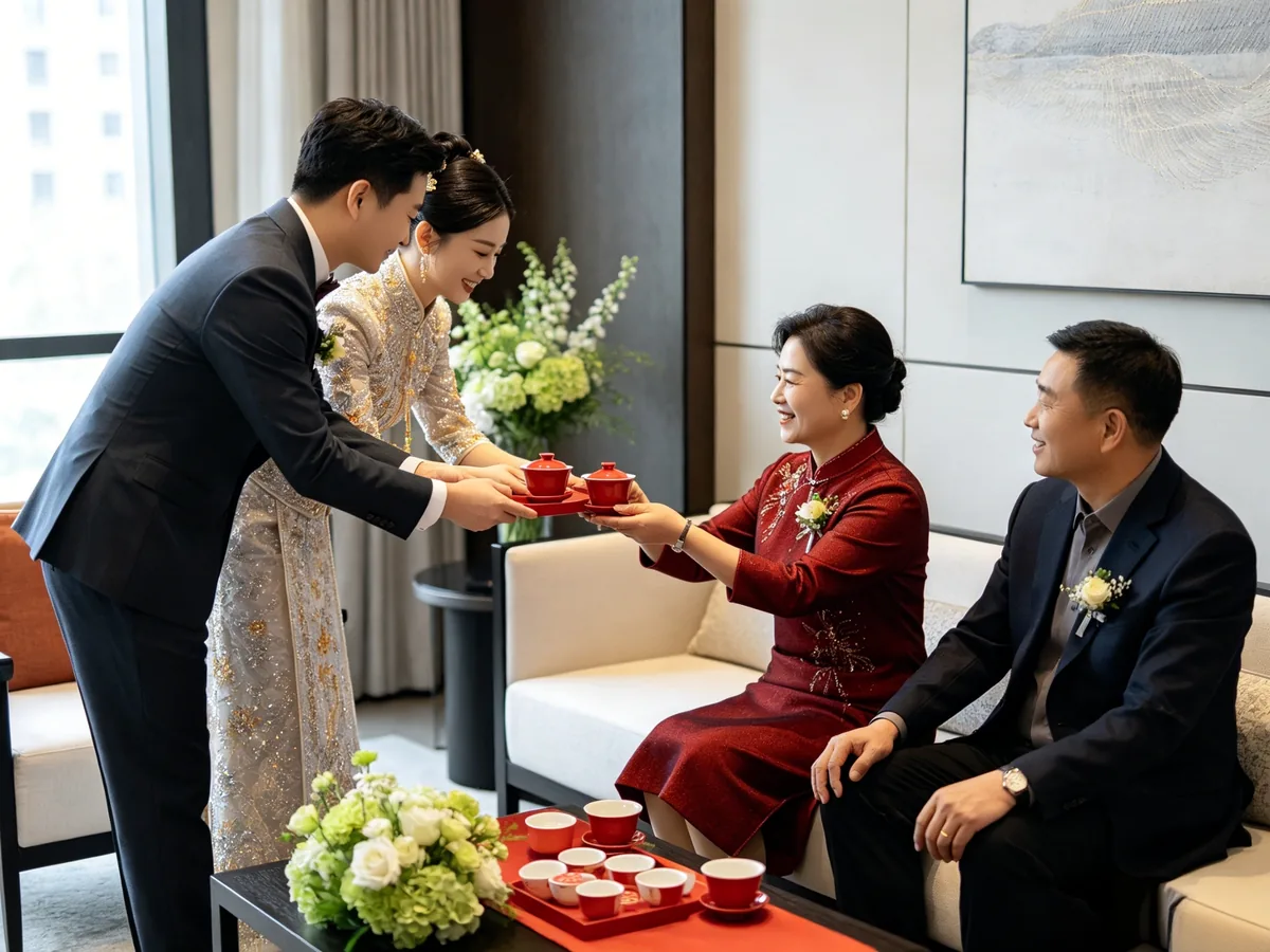 Chinese wedding tea ceremony